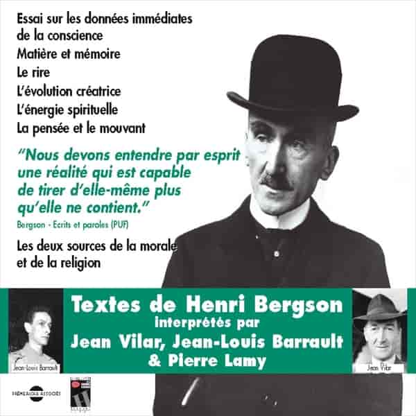 Couverture du livre audio Henri Bergson. Textes De Henri Bergson 