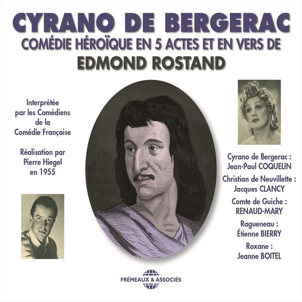 Couverture du livre audio Cyrano de Bergerac. Comédie Française, 1955 De Edmond Rostand 