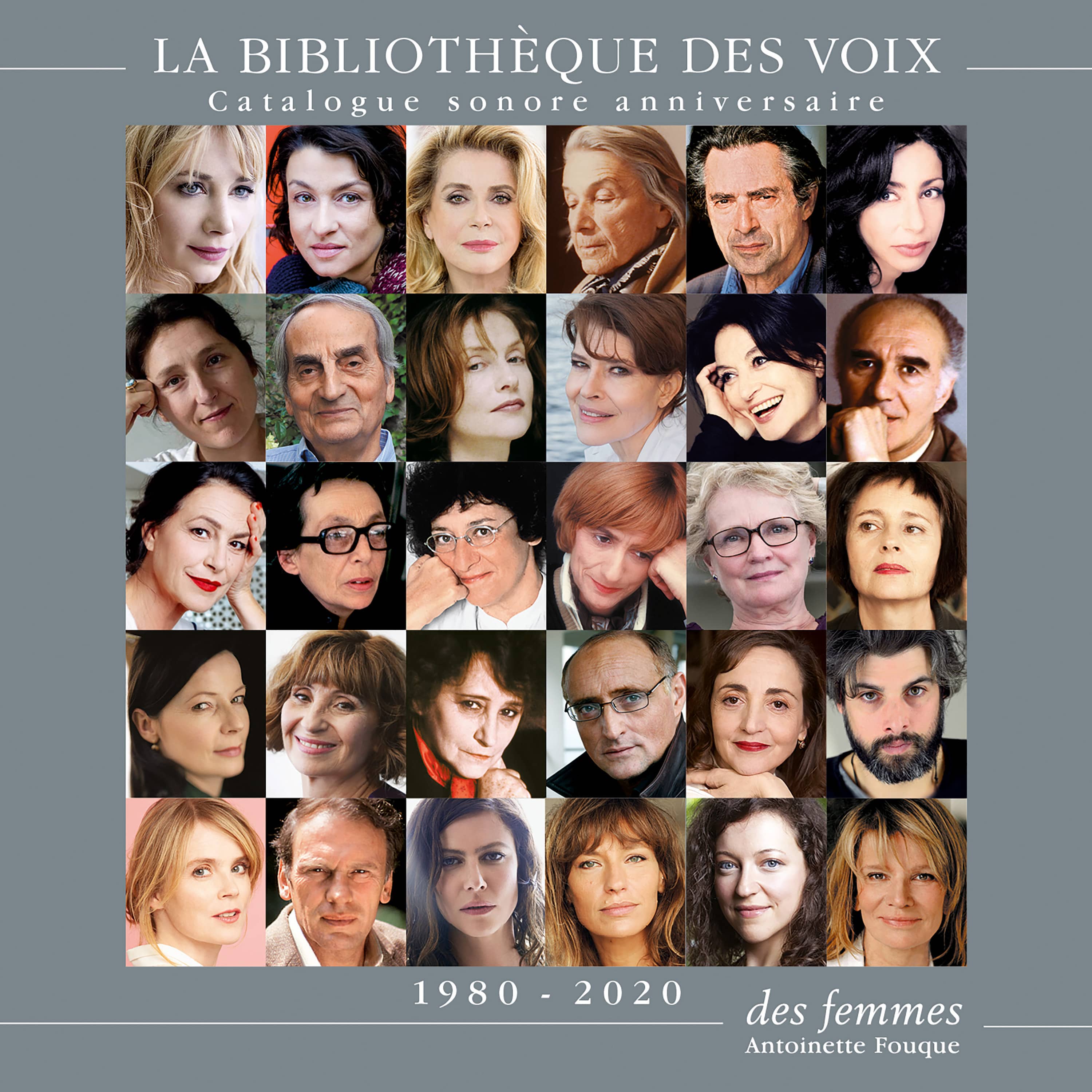 Couverture du livre audio Catalogue sonore La Bibliothèque des voix 1980-2020 Anniversaire De  Collectif 