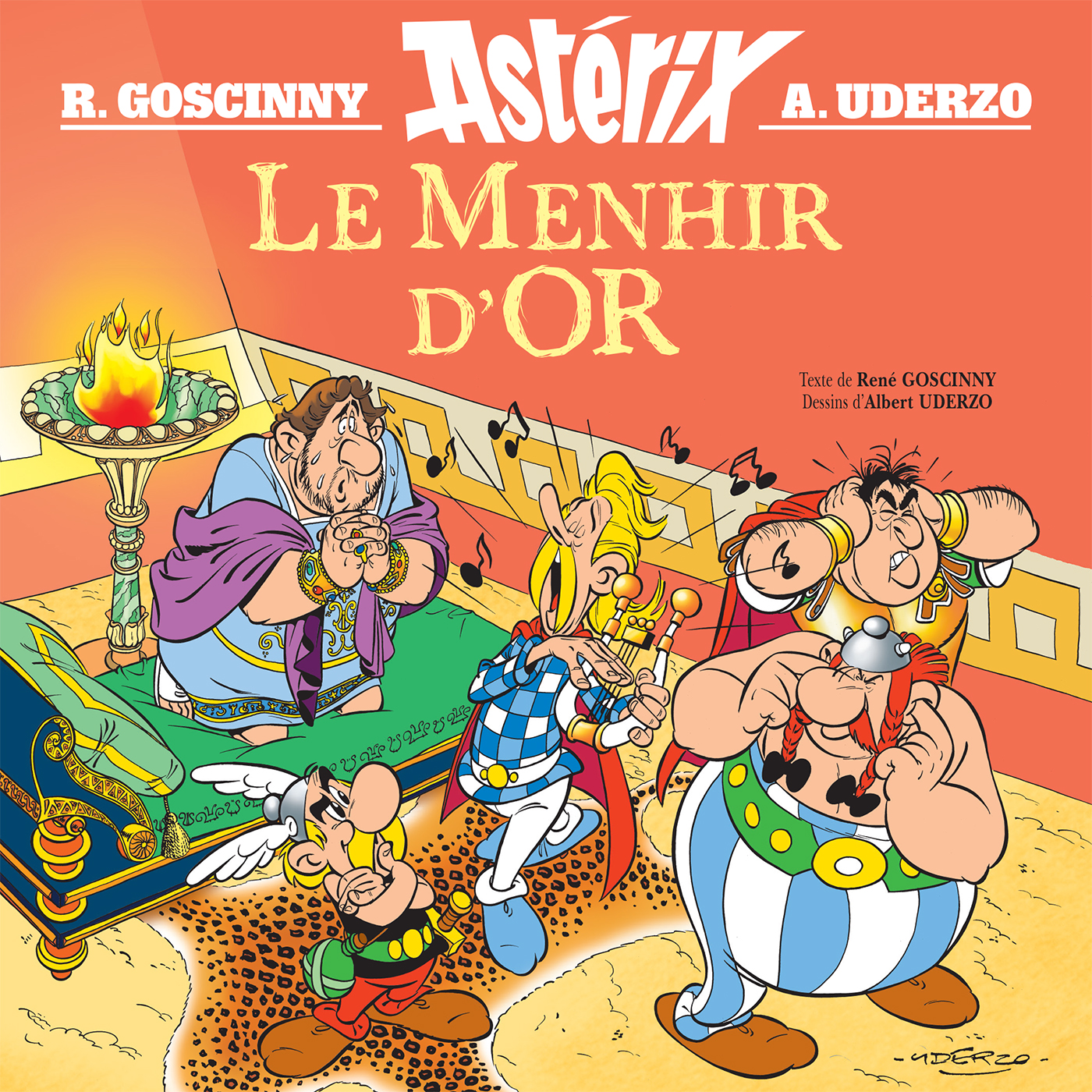 Couverture du livre audio Le Menhir d'or De René Goscinny  et Albert Uderzo 