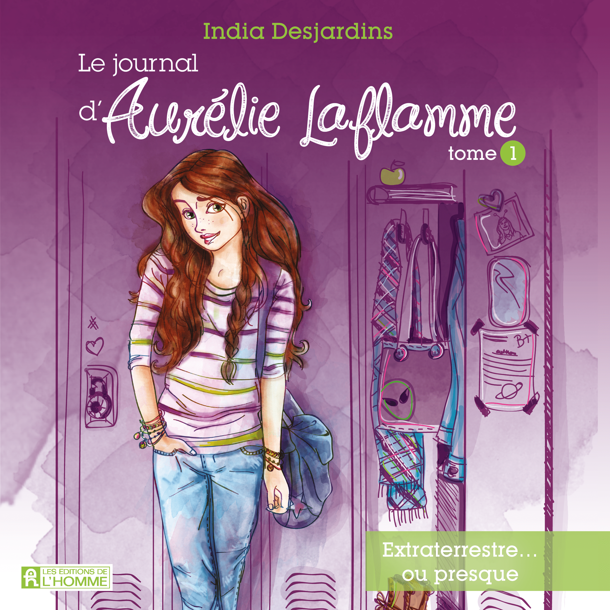 Couverture du livre audio Le journal d'Aurélie Laflamme - Tome 1 De India Desjardins 