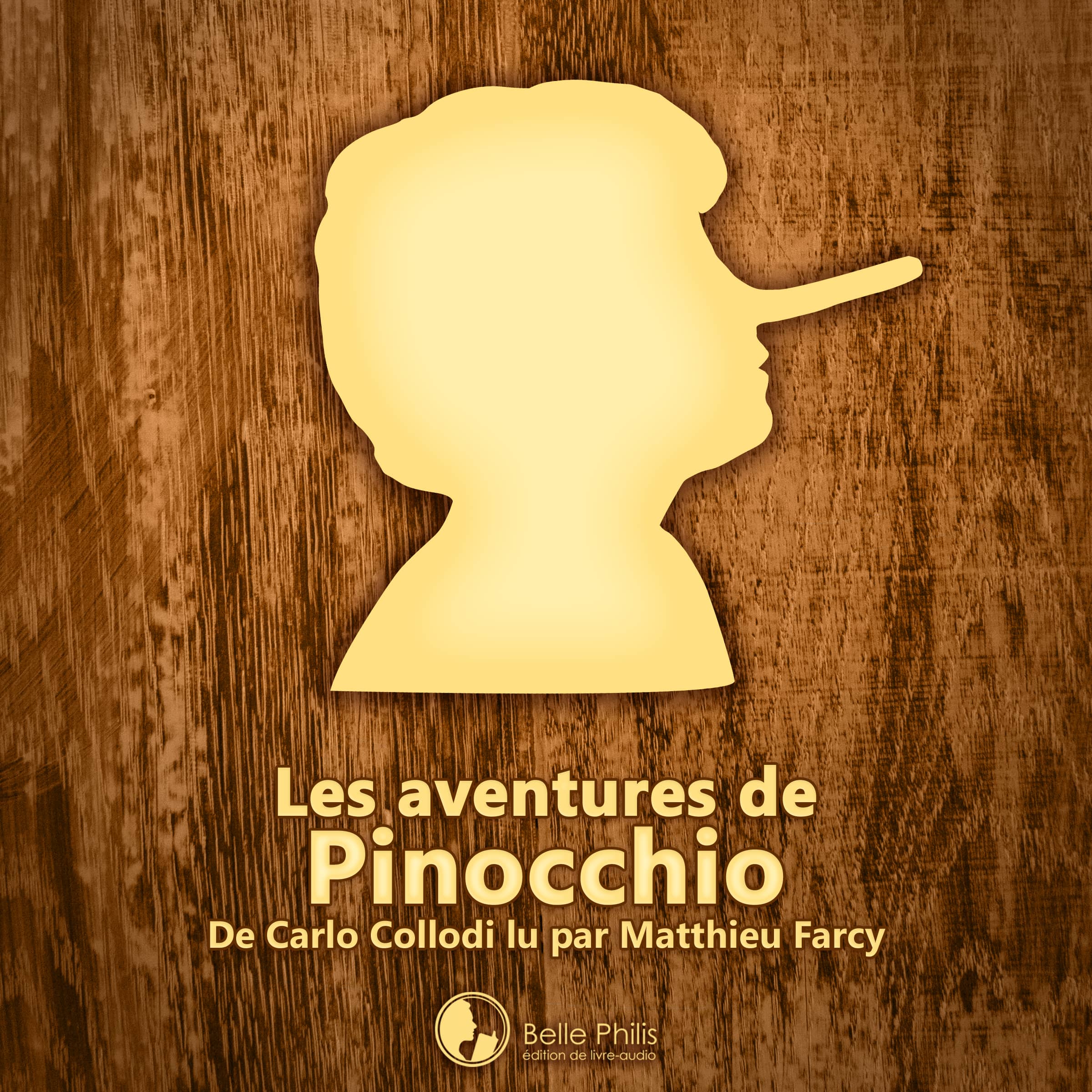 Couverture du livre audio Les aventures de Pinocchio De   