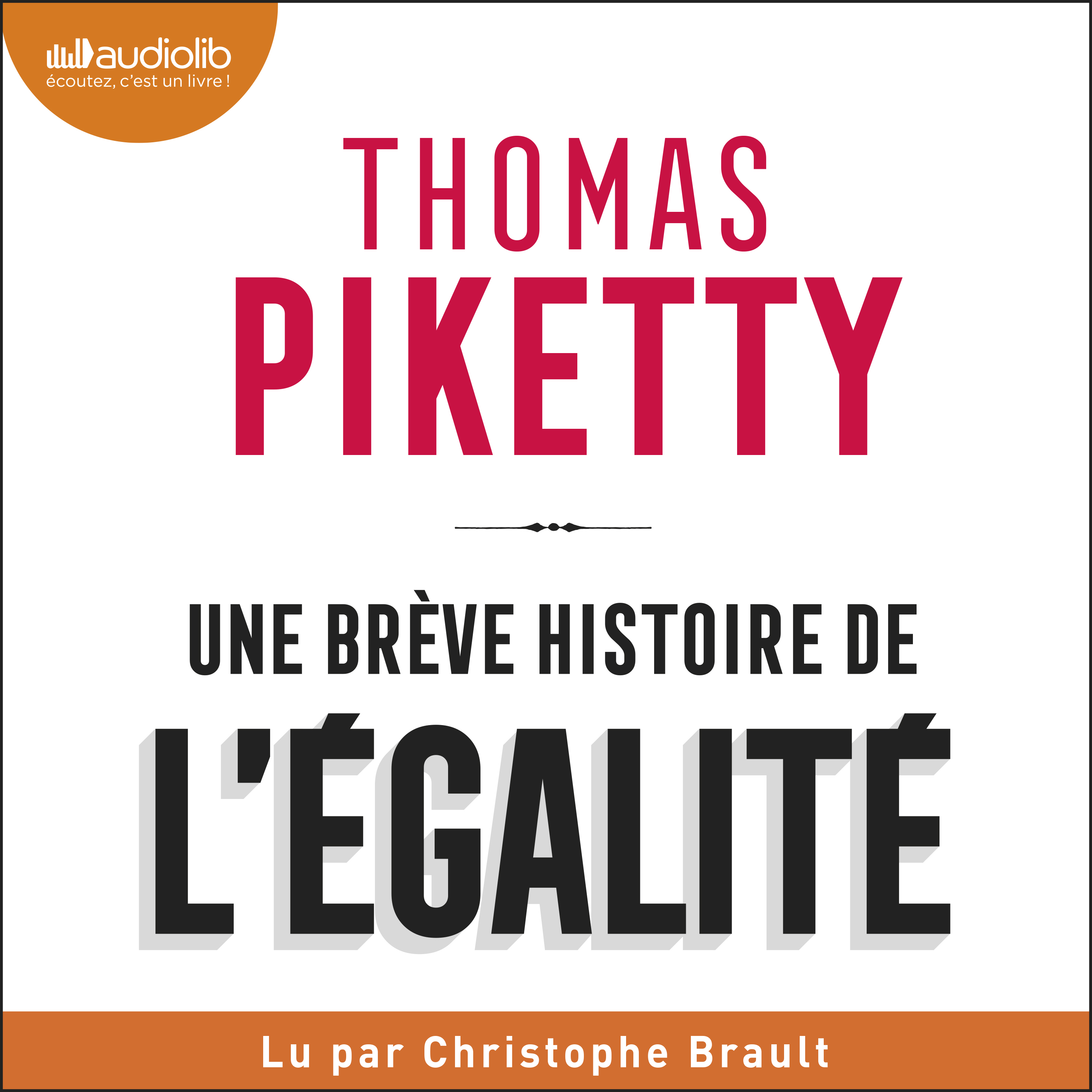 Couverture du livre audio Une brève histoire de l'égalité De Thomas Piketty 