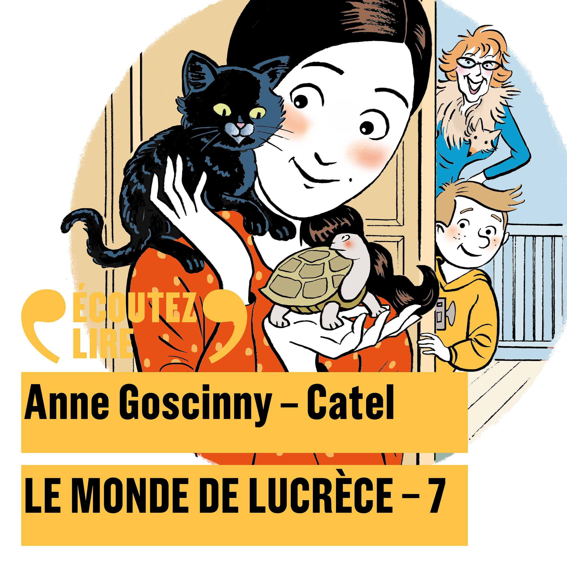 Couverture du livre audio Le monde de Lucrèce (Tome 7) De  Catel  et Anne Goscinny 