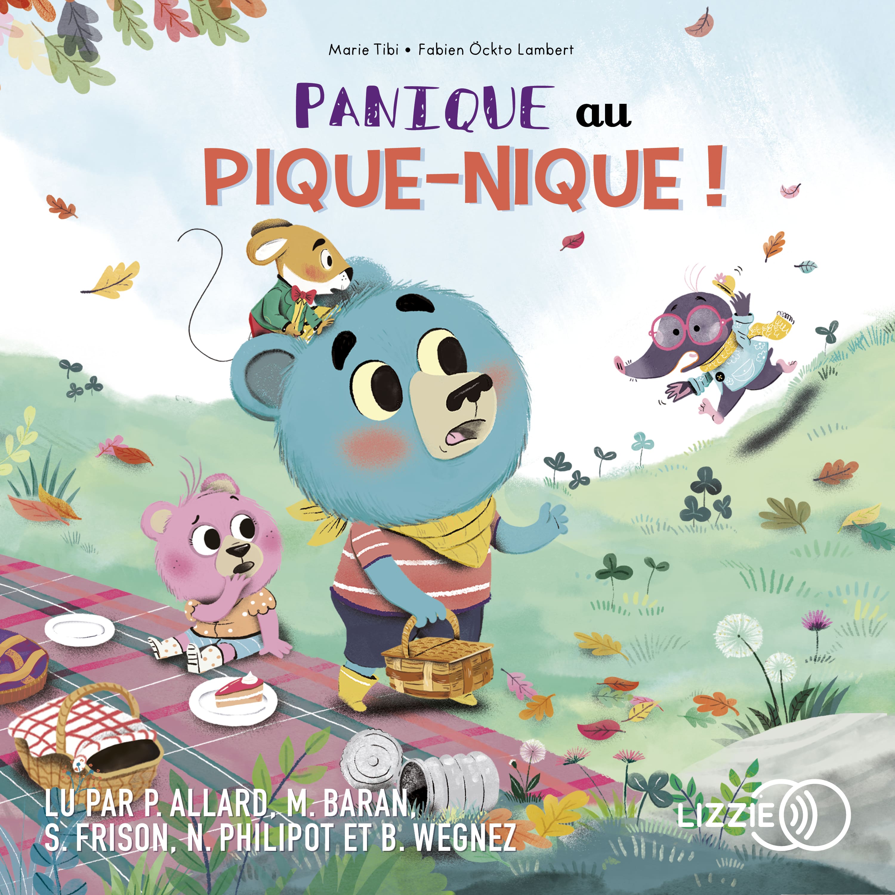 Couverture du livre audio Panique au pique-nique ! - Dans le bois de Coin joli De Fabien Öckto-Lambert  et Marie Tibi 