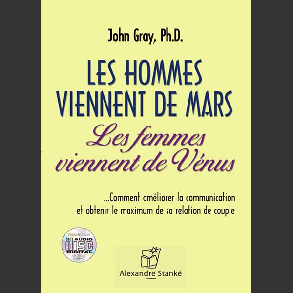 Les hommes viennent de Mars, les femmes viennent de Vénus Livre audio John Gray Book d