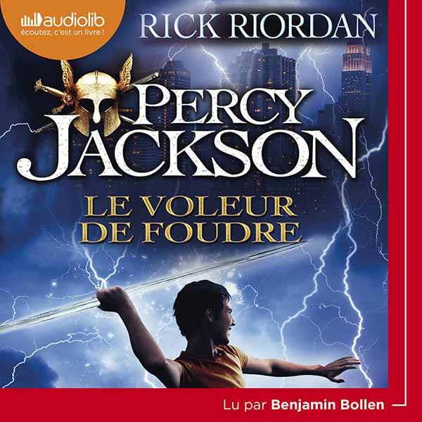 Couverture du livre audio Percy Jackson (Tome 1) - Le Voleur de foudre De Rick Riordan 